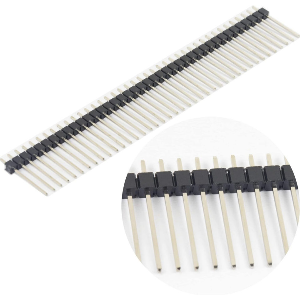 1x40 Pin 2.54 mm 180 Derece Erkek Header
