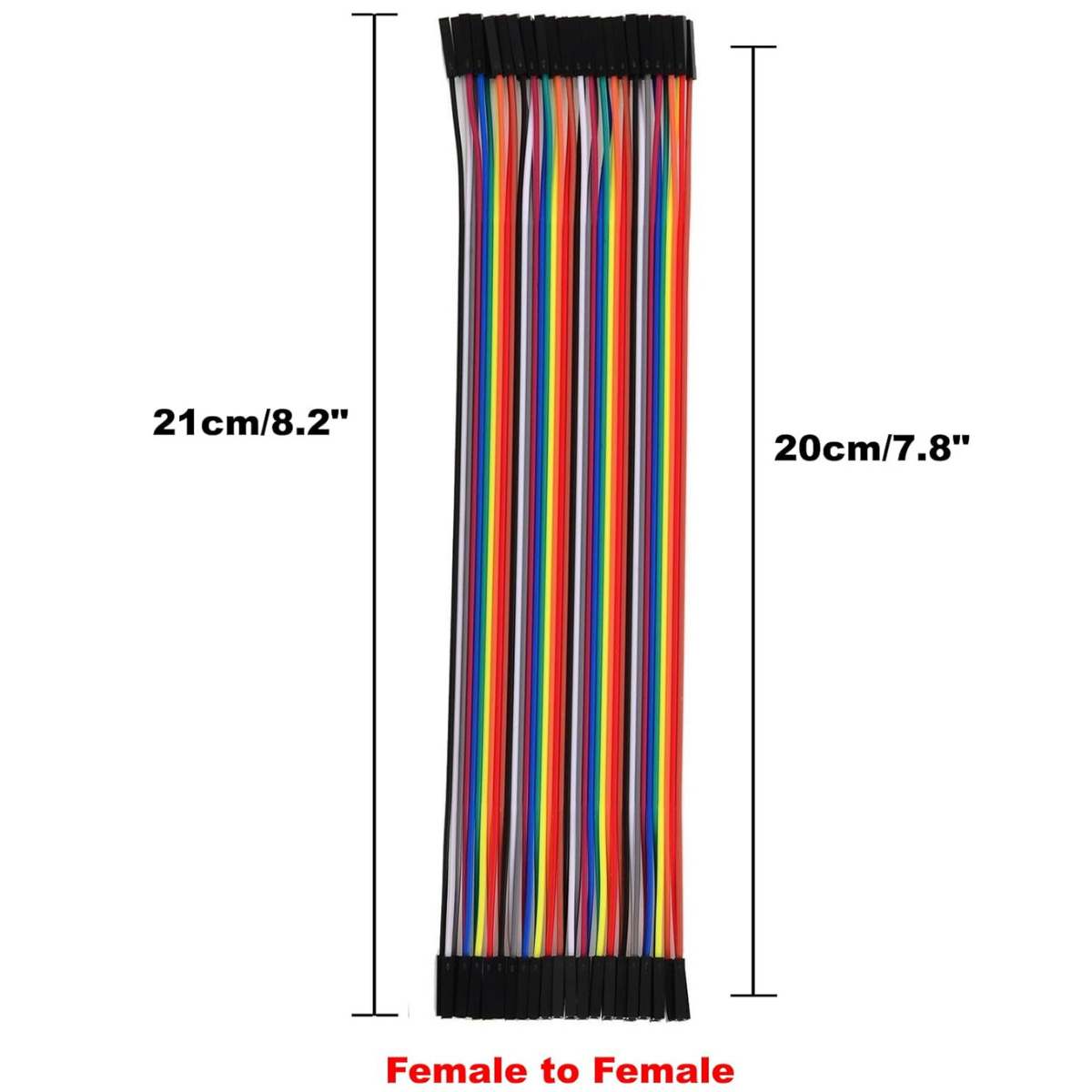 Detachable Dişi - Dişi Jumper Cable 20 cm 40 Pin