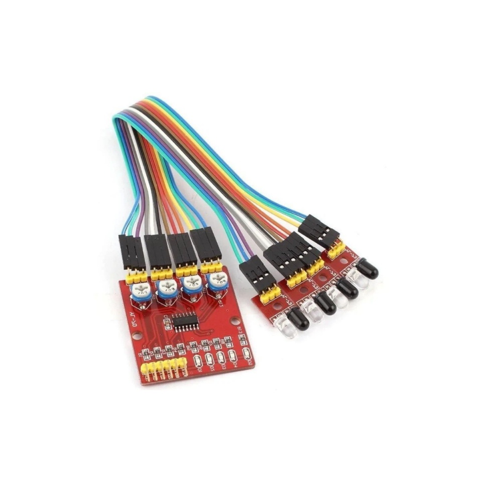 4'lü Çizgi İzleyen Sensör Seti - 4 Way Tracking Module