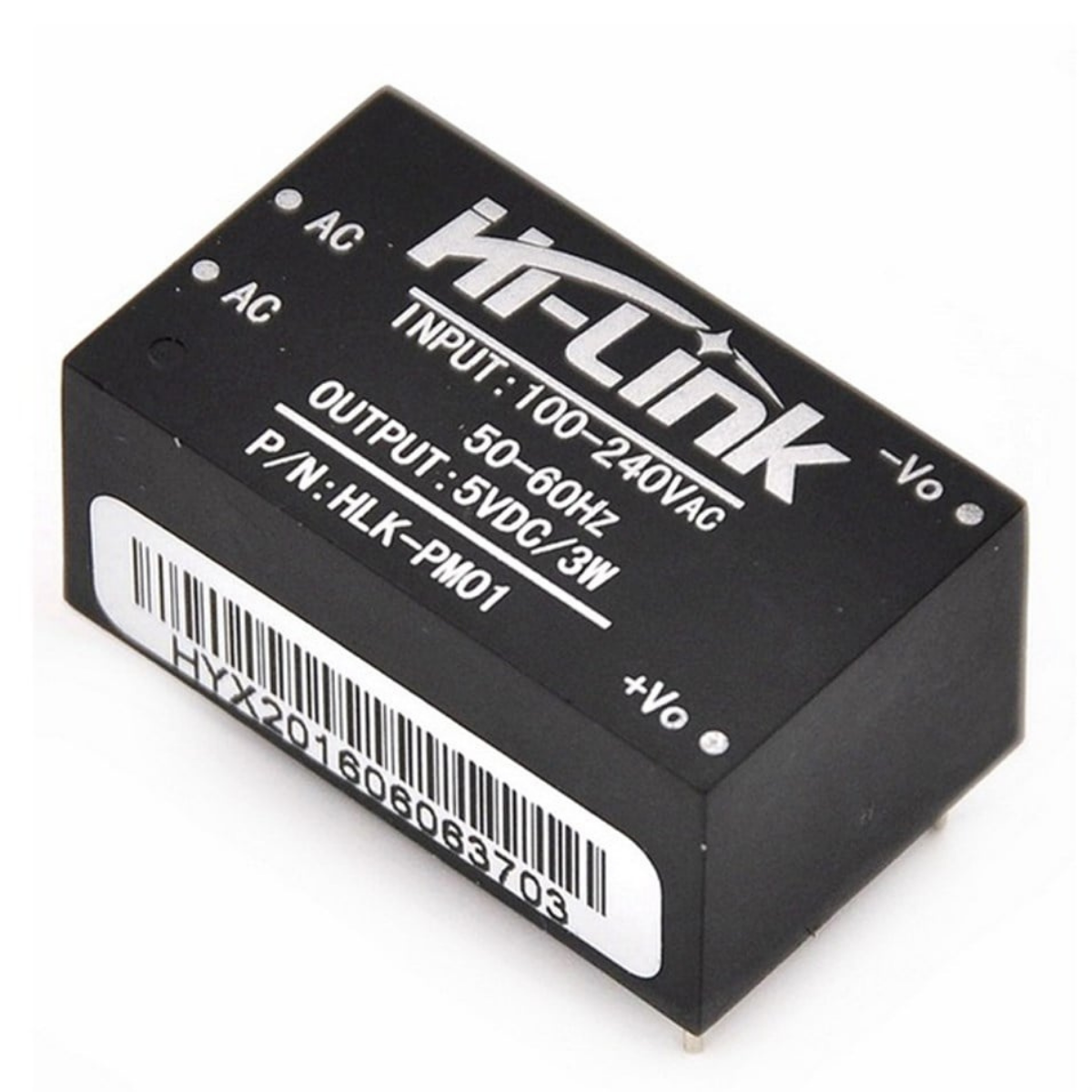 AC 220V - DC 5V Dönüştürücü 3W Güç Kaynağı - HLK-PM01