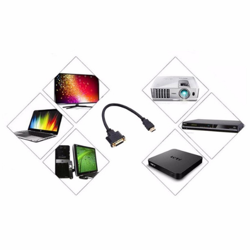 HDMI Erkek to DVI 24+5 Dişi Dönüştürücü Adaptör