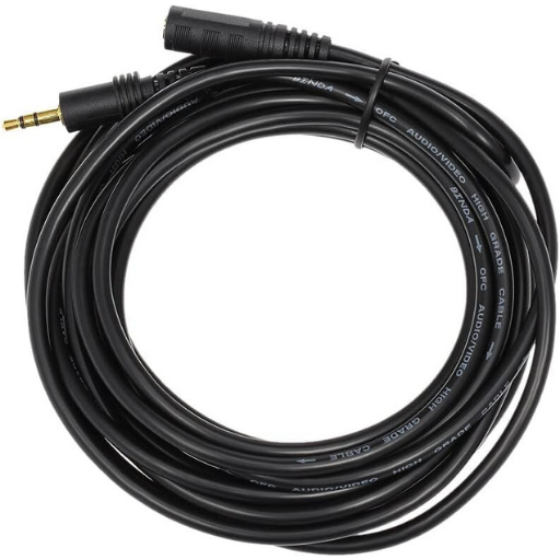 3.5mm Stereo Aux Kablo Dişi - Erkek 5 metre